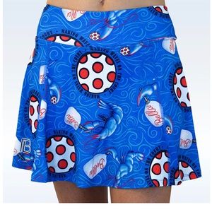 Pickleball Bella Skirt Skort. Like New Condition. Size Medium. Blue and Red
